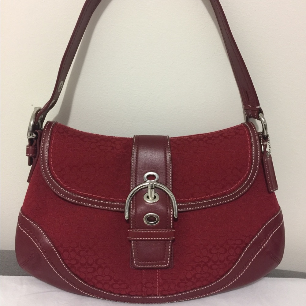 COACH Authentic Soho Mini Signature Flap Handbag